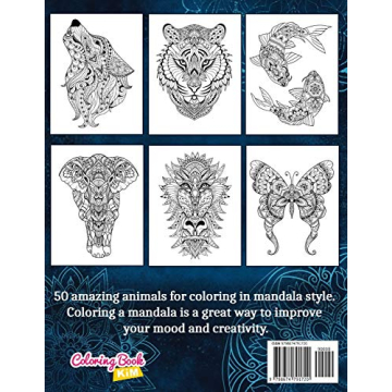 Amazing Animals Coloring Book for Stress Relief and Creativity