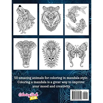 Amazing Animals Coloring Book for Stress Relief and Creativity