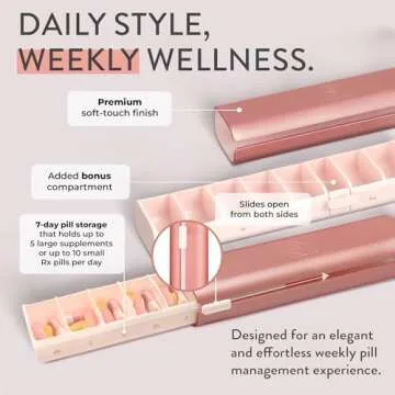 Mimi Medcessories - Pretty Pill Box Set - Stylish & Compact Daily Pill Organizer, Medication Pill Ca...