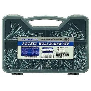 Massca Pocket-Hole Jig Kit for Easy Woodworking