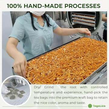 Tagalica Dandelion Root Tea Bags - Natural Detox & Flavorful