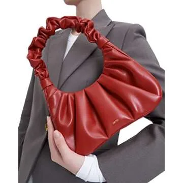 JW PEI Women's Gabbi Ruched Hobo Handbag - Chili Red