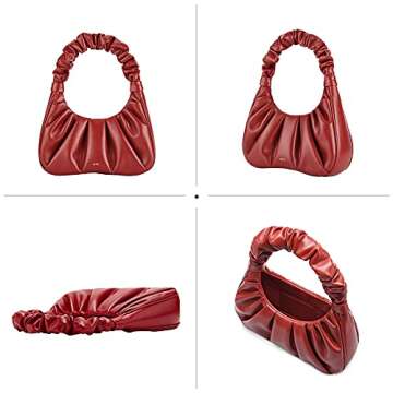 JW PEI Women's Gabbi Ruched Hobo Handbag - Chili Red