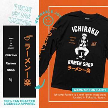 Ripple Junction Naruto Shippuden Ichiraku Ramen Shop Anime Long-Sleeve Adult T-Shirt Officially Lice...