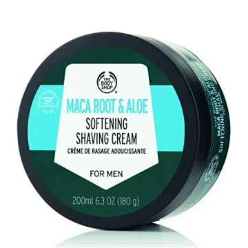 The Body Shop Maca Root & Aloe Softening Shaving Cream for Men - Luxurious Shaving Experience, 6.3 O...