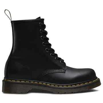 Dr. Martens Women's 1460 W Nappa Leather 8 Eye Boot, Black, 9