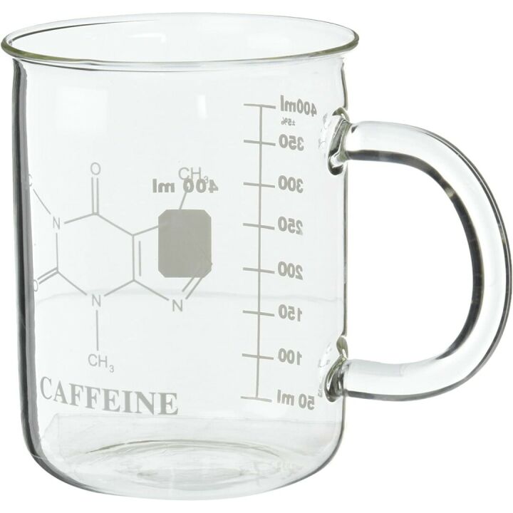 Scientific Glass Beaker Mug 450mL for Coffee Lovers