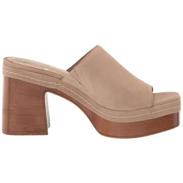 Vince Camuto Women's Footwear Women's Mayaly Platform Sandal Heeled, Tortilla, 7.5