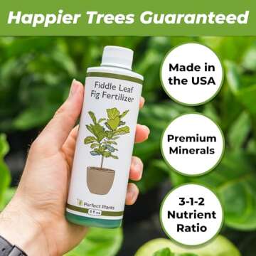 Perfect Plants Liquid Fiddle Leaf Fig Fertilizer | 8oz. of Premium Concentrated Indoor Ficus Food | ...