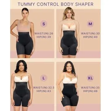 SHAPELLX Butt Lifting Shapewear Body Shaper Tummy Control Butt Lifter High Waisted Body Shaper Shorts Shapewear for Women Tummy Control Slip Shorts Higher Power Shorts (Brown, Large)
