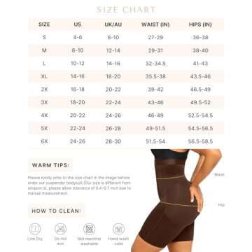 SHAPELLX Butt Lifting Shapewear Body Shaper Tummy Control Butt Lifter High Waisted Body Shaper Shorts Shapewear for Women Tummy Control Slip Shorts Higher Power Shorts (Brown, Large)