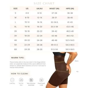 SHAPELLX Butt Lifting Shapewear Body Shaper Tummy Control Butt Lifter High Waisted Body Shaper Shorts Shapewear for Women Tummy Control Slip Shorts Higher Power Shorts (Brown, Large)