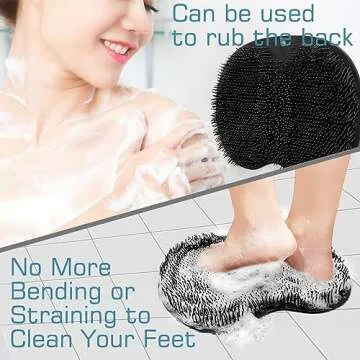 Premium Shower Foot Scrubber Mat - Relax and Clean Feet