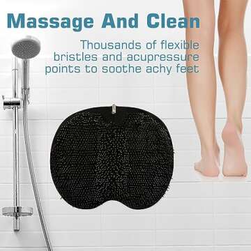 Premium Shower Foot Scrubber Mat - Relax and Clean Feet