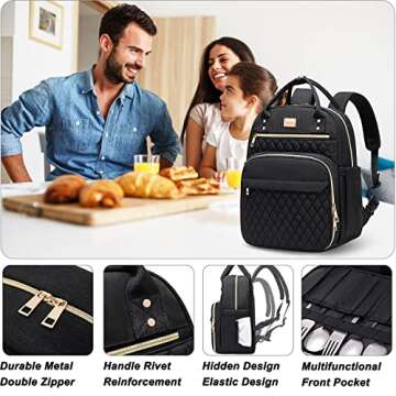 Artelaris Stylish Insulated Lunch Backpack for Women , Waterproof Travel Cooler Bag for Teacher Nurs...