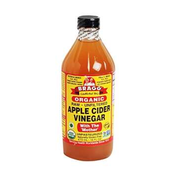 Bragg USDA Gluten Free Organic Raw Apple Cider Vinegar w/Mother | Pack of 1 16oz