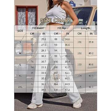 Women Fleece Cargo Sweatpants High Waisted Casual Baggy Joggers Pants(Light Grey, X-Large)