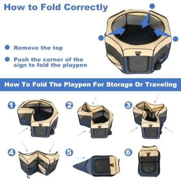 Foldable Waterproof Pet Playpens for Dogs and Cats