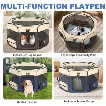 Foldable Waterproof Pet Playpens for Dogs and Cats