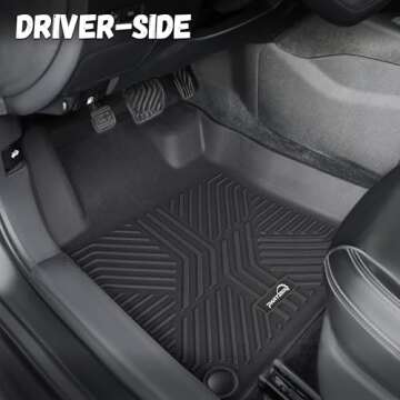 PARTZER Floor Mats for Nissan Altima 2019-2025 – Premium Custom Fit All-Weather TPE Floor Liners