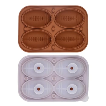 Ice Molds Large Ice Cube Trays 4-Cube Ice Cube Trays Silicone Ice Cube Trays with Lid Fun Big Ice Ba...