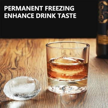 Fun Silicone Ice Molds for Large Ice Balls & Drinks