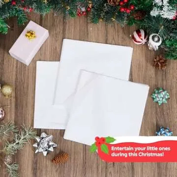 JOYIN 360 Sheets Solid White Tissue Paper 20” x 20” Wrapping Accessory Assortment Set for Gift Wrap Christmas, Packing, DIY Arts & Crafts, Party Supplies and Wine Bottles