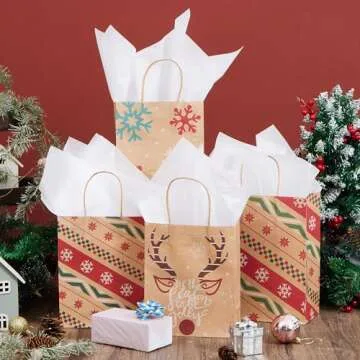 JOYIN 360 Sheets Solid White Tissue Paper 20” x 20” Wrapping Accessory Assortment Set for Gift Wrap Christmas, Packing, DIY Arts & Crafts, Party Supplies and Wine Bottles