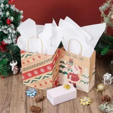 JOYIN 360 Sheets Solid White Tissue Paper 20” x 20” Wrapping Accessory Assortment Set for Gift Wrap Christmas, Packing, DIY Arts & Crafts, Party Supplies and Wine Bottles