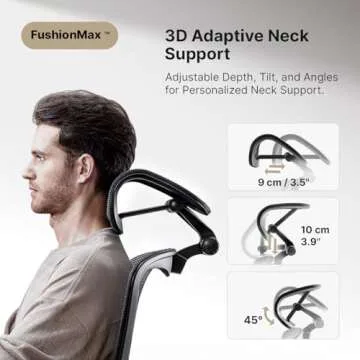 HINOMI H1 Pro V2 Ergonomic Office Chair with Footrest - Home Office Desk Chair with Lumbar Support, Mesh Office Chair with Headrest, Comfy Computer Chair with Back Support (Black, Standard)