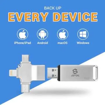 128GB Auto Photo-Backup-Stick for All Device Photo-Stick-USB-Flash-Drive Secure Photo Video Backup D...