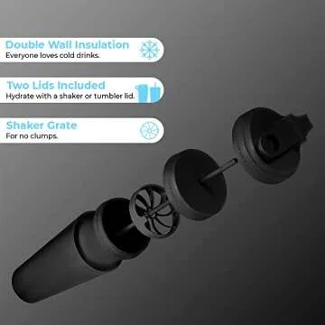 HydroJug 24oz Shaker Cup - Perfect for Protein and Drinks