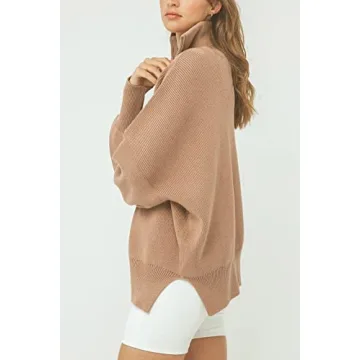 Imily Bela Oversized Quarter Zip Sweater for Women