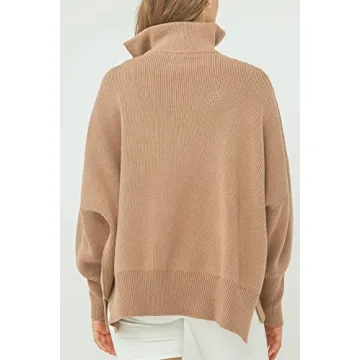 Imily Bela Oversized Quarter Zip Sweater for Women