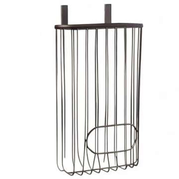 Spectrum Diversified Ashley Over-The-Cabinet Plastic Grocery Bag Dispenser, Plastic Bag Holder for Kitchen Storage & Organization, Under Sink Organizer for Recycling Grocery Bags