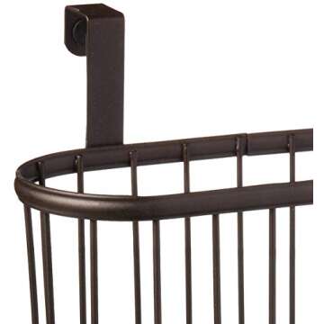 Spectrum Diversified Ashley Over-The-Cabinet Plastic Grocery Bag Dispenser, Plastic Bag Holder for Kitchen Storage & Organization, Under Sink Organizer for Recycling Grocery Bags