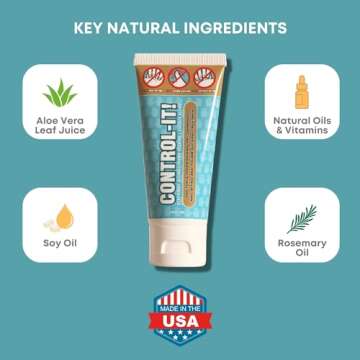 CONTROL-IT Natural Nail Biting & Thumb Sucking Solution | 100% Natural Kid Safe Bitter Taste Deterrent | Gentle on Skin, Teeth, Nails | Kids, Adults & Teens | 21 Consecutive Days to See Results