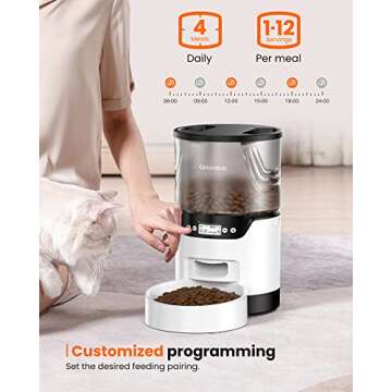 Customizable Automatic Cat Feeder with Voice Recorder