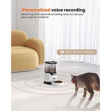 Customizable Automatic Cat Feeder with Voice Recorder