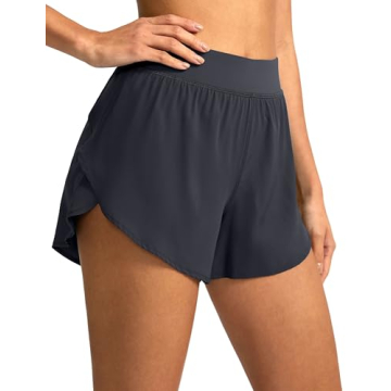 Soothfeel High Waisted Athletic Running Shorts for Women - Lightweight Dolphin Shorts, Quick Dry wit...