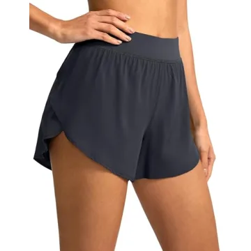 Soothfeel High Waisted Athletic Running Shorts for Women - Lightweight Dolphin Shorts, Quick Dry wit...