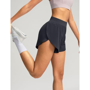 Soothfeel High Waisted Athletic Running Shorts for Women