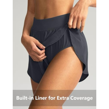 Soothfeel High Waisted Athletic Running Shorts for Women