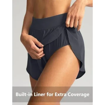 Soothfeel High Waisted Athletic Running Shorts for Women