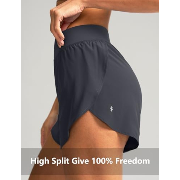 Soothfeel High Waisted Athletic Running Shorts for Women