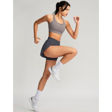 Soothfeel High Waisted Athletic Running Shorts for Women