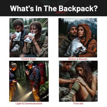 Stealth Angel 2 Person Tan 72 Hour Emergency Kit - Survival Bag for Earthquakes, Hurricanes, and Other Natural Disasters