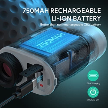 THGolf Golf Rangefinder with Slope & Pulse Vibration