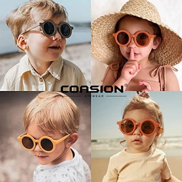COASION Kids Sunglasses UV Protection Stylish Shades for Children