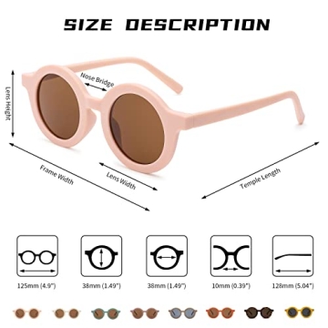 COASION Kids Sunglasses UV Protection Stylish Shades for Children